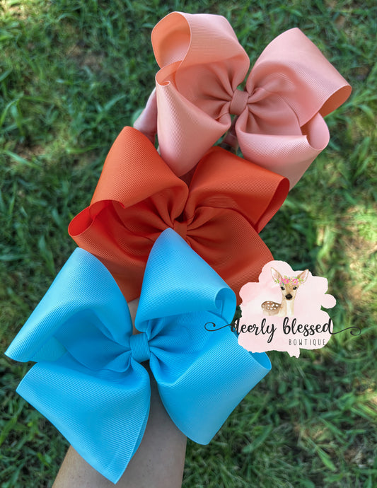 Solid ribbon bows