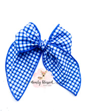 Load image into Gallery viewer, USA- Plaid tie bow