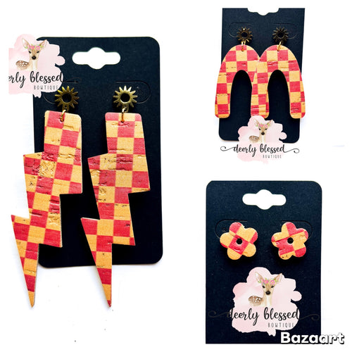 Summer cork earrings