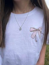 Load image into Gallery viewer, Loved- Silver Bow necklace