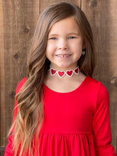 Load image into Gallery viewer, Love- Heart lace choker