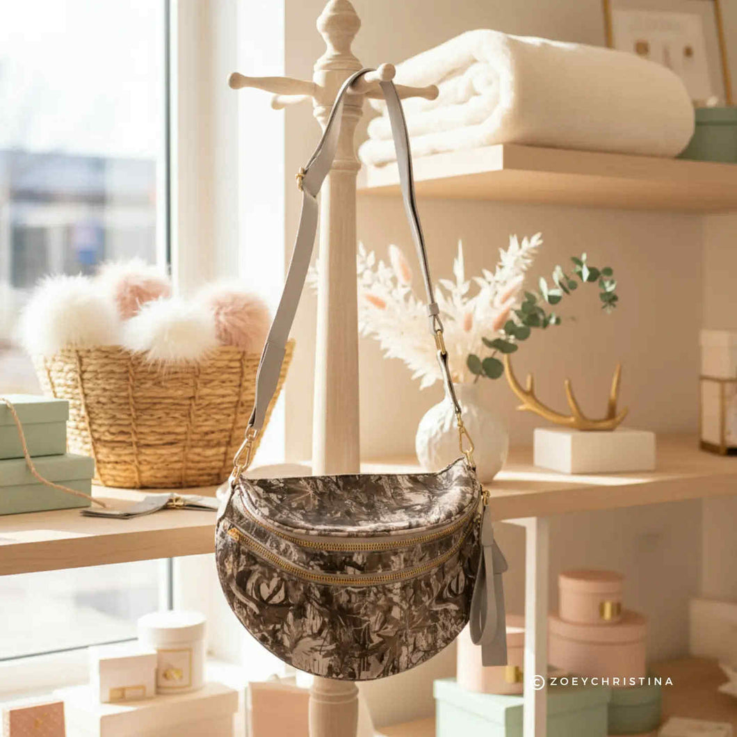 Camo crossbody bag