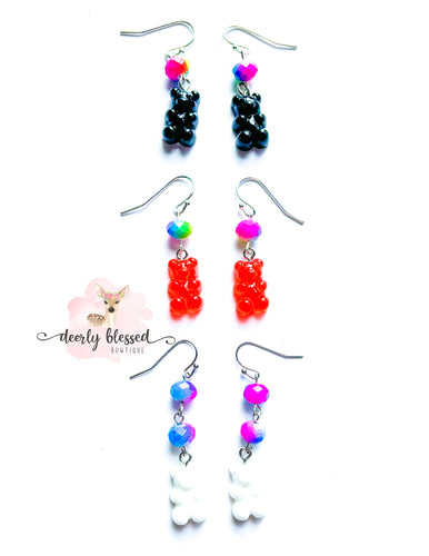 Neons- Gummy bear earrings