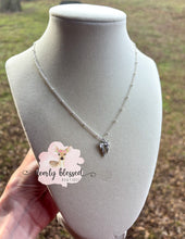 Load image into Gallery viewer, Loved- Silver Bow necklace