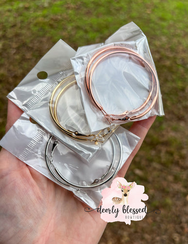Hoop earrings