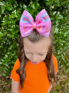 Girl read your BIBLE puff bow
