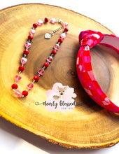 Load image into Gallery viewer, Loved- Pink heart necklace