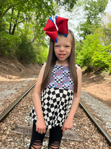 USA- Patriotic ribbon bows