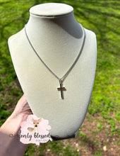 Load image into Gallery viewer, WWJD- Boy cross necklace