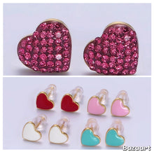 Load image into Gallery viewer, Love Preorder- Heart stud earrings