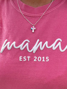 Mama/mini watercolor cross collection
