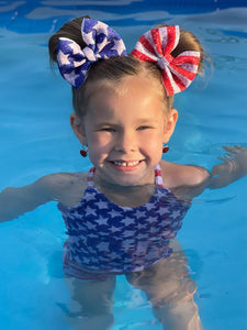 USA- Stars & Stripes puff bows