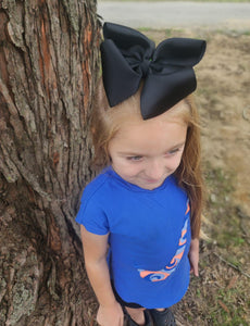 Black ribbon bows