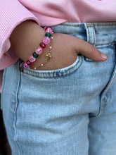 Load image into Gallery viewer, Christmas- Pink Christmas mix bracelet