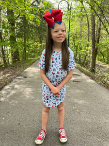 USA- Patriotic ribbon bows