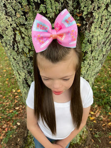 Girl read your BIBLE puff bow