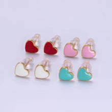 Load image into Gallery viewer, Love Preorder- Heart stud earrings