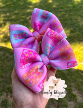 Load image into Gallery viewer, Girl read your BIBLE puff bow