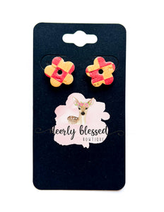 Summer cork earrings