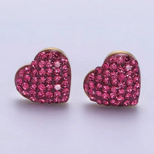 Load image into Gallery viewer, Love Preorder- Heart stud earrings