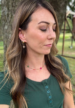 Load image into Gallery viewer, Starburst double hoops