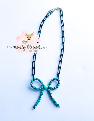 Bible- Western bow necklace