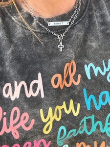 WWJD- Silver paperclip jewelry