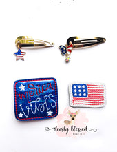Load image into Gallery viewer, USA- Snaps &amp; felties