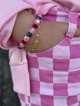 Load image into Gallery viewer, Christmas- Pink Christmas mix bracelet
