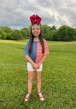 Load image into Gallery viewer, USA- Patriotic ribbon bows