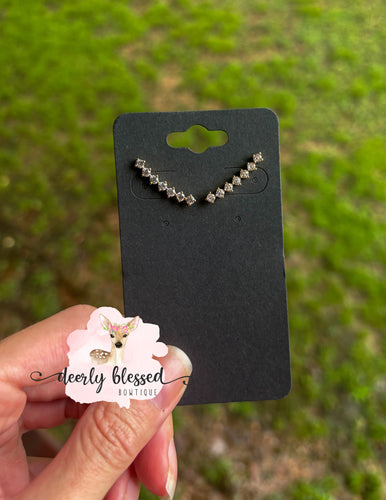 Ear climber studs