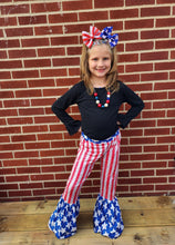 Load image into Gallery viewer, USA- Stars &amp; Stripes puff bows