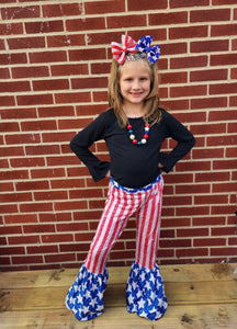 USA- Stars & Stripes puff bows