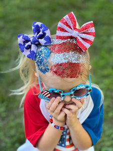 USA- Stars & Stripes puff bows