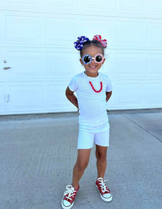 USA- Stars & Stripes puff bows