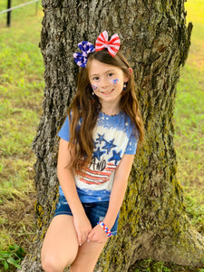 USA- Stars & Stripes puff bows