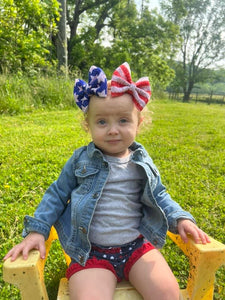 USA- Stars & Stripes puff bows