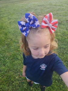 USA- Stars & Stripes puff bows