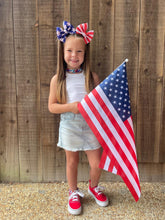 Load image into Gallery viewer, USA- Stars &amp; Stripes puff bows